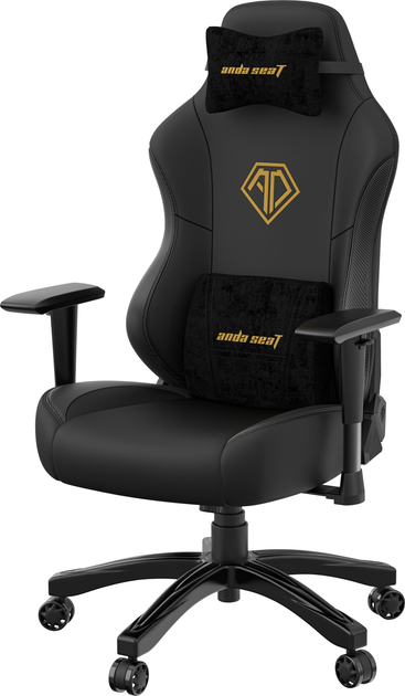 Fotel gamingowy Anda Seat Phantom 3 Size L Black & Gold (AD18Y-06-B-PV/C) - obraz 11