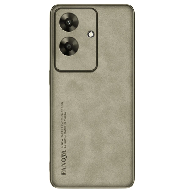 Кожаный чехол Fanoya для Realme Note 60 / 60X gray - Фото 1 Кожаный чехол Fanoya для Realme Note 60 / 60X gray - изображение 1
