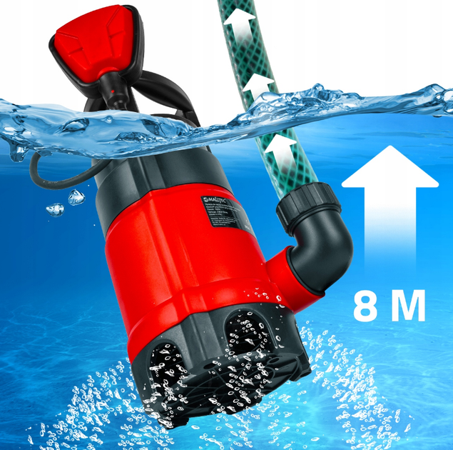 Дренажний насос MalTec 750Вт 12500 л/год - зображення 5
