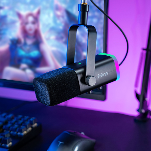 Мікрофон динамічний Fifine TAM8 USB/XLR Black - зображення 8