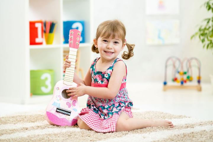 Гітара для дітей EcoToys рожева 17.5x5x53 см (FO18 PINK/MF019A) (5903089068723) - зображення 6
