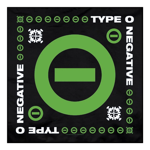 Бандана TYPE O NEGATIVE - NEGATIVE SYMBOL (olb-038) - Фото 1 Бандана TYPE O NEGATIVE - NEGATIVE SYMBOL (olb-038) - изображение 1