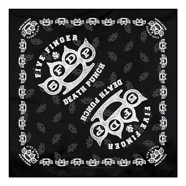Бандана FIVE FINGER DEATH PUNCH - KNUCKLES (olb-021) - Фото 1 Бандана FIVE FINGER DEATH PUNCH - KNUCKLES (olb-021) - изображение 1