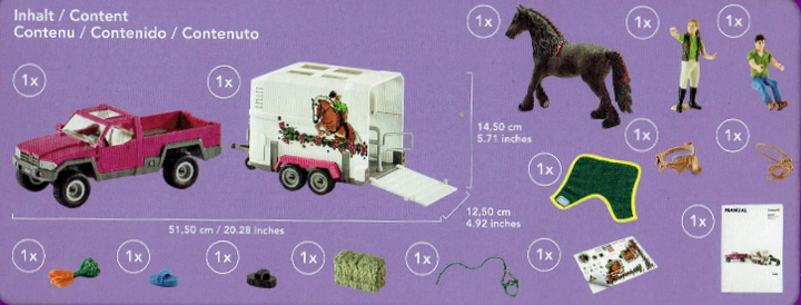 Набір пікап з трейлером для коней Schleich 42346 - изображение 6
