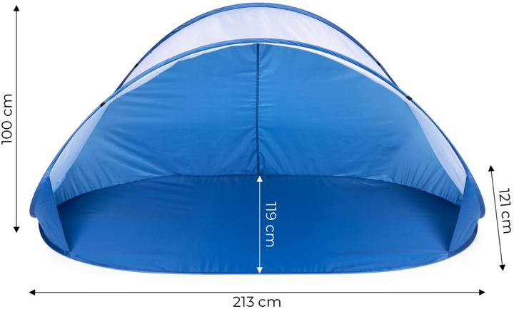 Namiot plażowy ModernHome by Multistore parawan samorozkładający niebieski BT-004B (5905817006977) - obraz 10