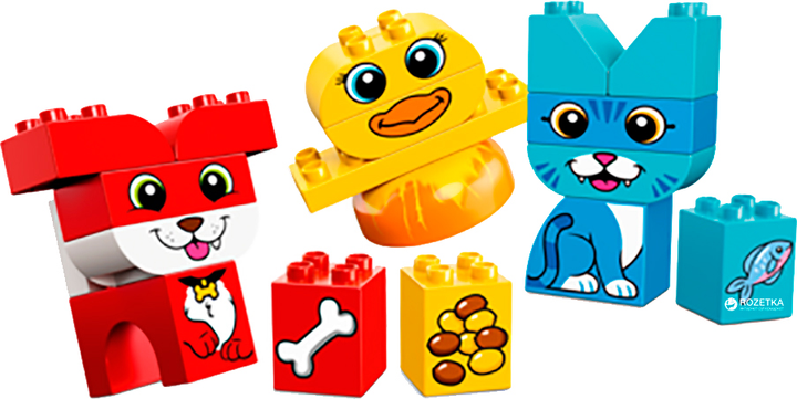 Конструктор LEGO DUPLO Мои первые домашние животные 18 деталей (10858 ...