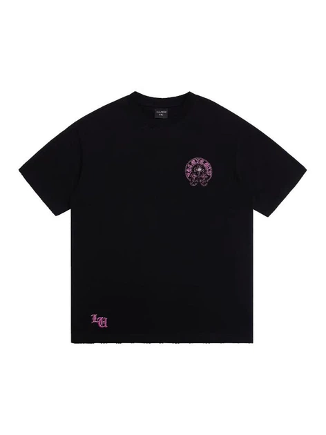 Жіноча футболка Chrome Hearts T-Shirt White With Pink Logo CH110