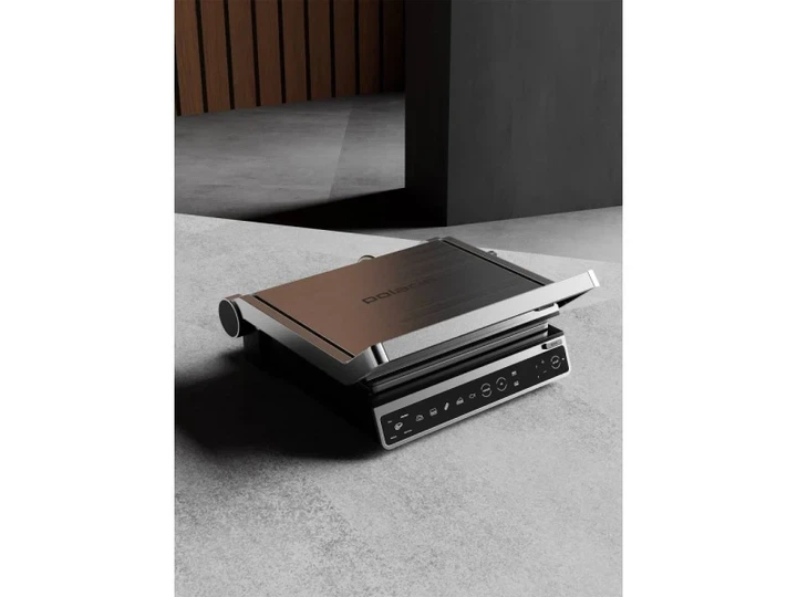 Електрогриль притискний Polaris PGP 7002 Optimal Temp Silver - изображение 10