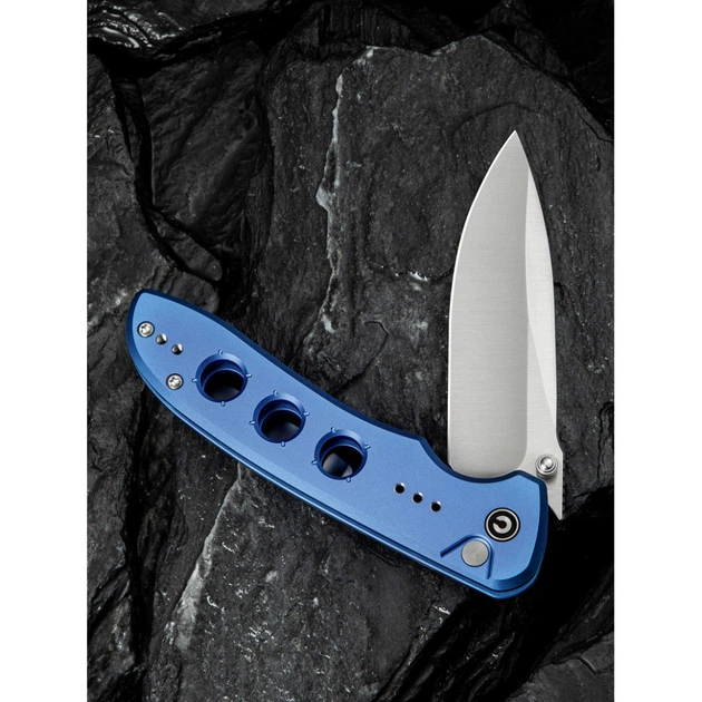 Складной туристический нож Civivi Hyperpulse, (8.9 см) 14C28N / Aluminum синий - изображение 12