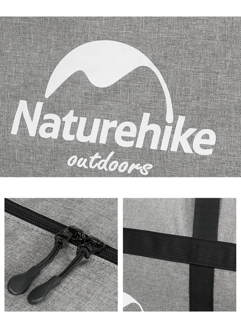 Сумка-баул для зберігання портативна Naturehike NH17S021-M, 45 л, сірий - изображение 3