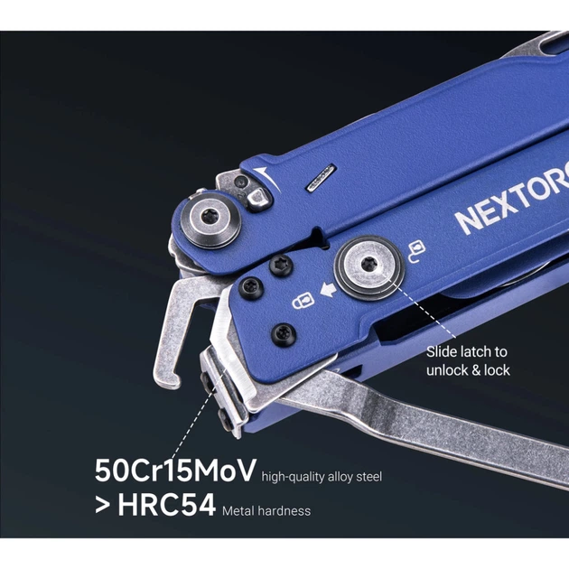 Мультитул Nextorch Pioneer MT20, синий - Фото 5 Мультитул Nextorch Pioneer MT20, синий - изображение 5