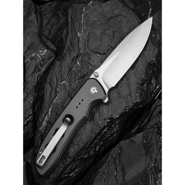 Нож складной туристический Civivi Hyperpulse, (8.9 см) 14C28N / Aluminum серый - изображение 11