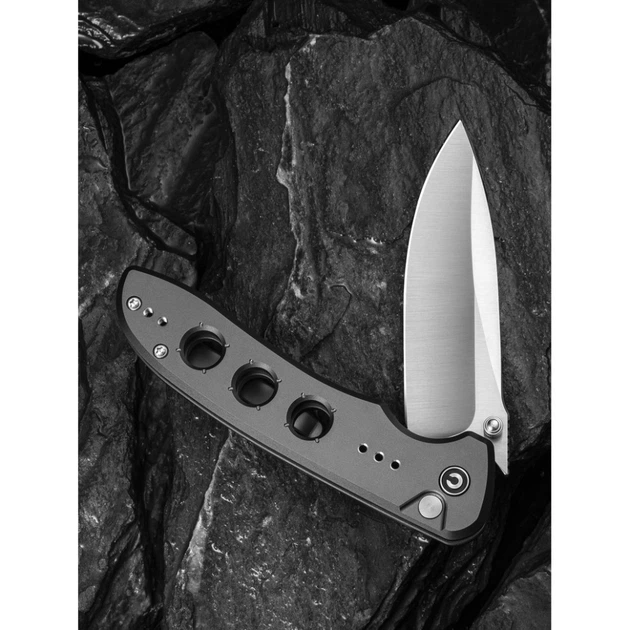 Нож складной туристический Civivi Hyperpulse, (8.9 см) 14C28N / Aluminum серый - изображение 12