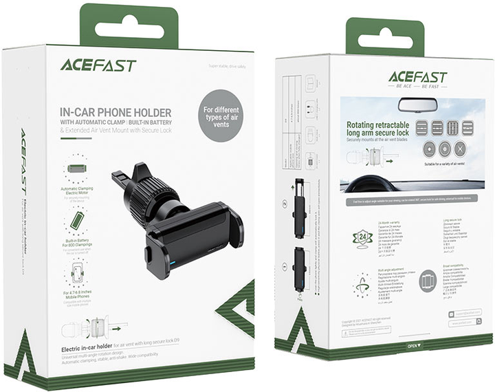 Uchwyt samochodowy do telefonu Acefast D9 Black (6974316281283) - obraz 8