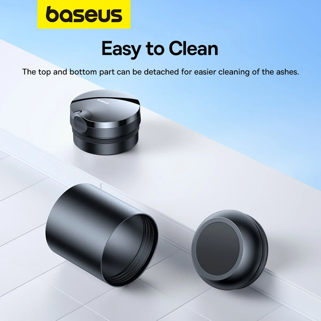 Popielniczka Baseus Premium 2 Series Car Ashtray Cluster Czarna (C20464700111-00) - obraz 11