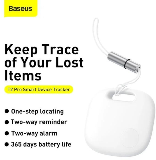 Чохол-брелок Baseus T2 Pro Smart Device Tracker White (FMTP000002) - зображення 13
