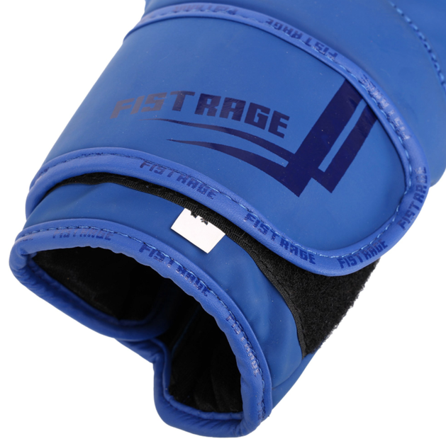 Перчатки боксерские синие на липучке Firstrage Fight Gear 4276 размер 14 унций - изображение 4