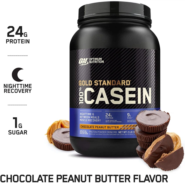 Казеин Optimum Nutrition Gold Standard 100% Casein 908 g Chocolate Peanut Butter - Фото 3 Казеин Optimum Nutrition Gold Standard 100% Casein 908 g Chocolate Peanut Butter - изображение 3