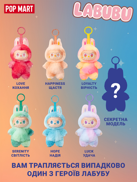 Игрушка-сюрприз Labubu Плюшевый брелок Big into Energy Art The