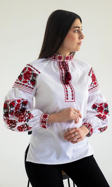 Вишиванка жіноча vishivano4ka 2290-б 42 біла - Фото 2 Вишиванка жіноча vishivano4ka 2290-б 42 біла - зображення 2