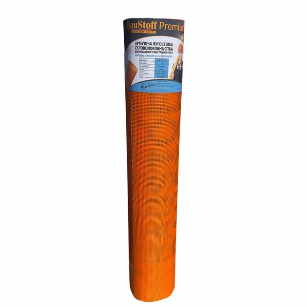 Склосітка штукатурна TM Baustoff PREMIUM 170 (50 м.кв.) помаранчева - зображення 4