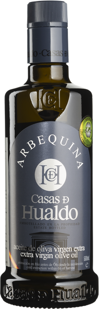 Олія оливкова Casas de Hualdo Extra Virgin ARBEQUINA, 500 мл - Фото 1 Олія оливкова Casas de Hualdo Extra Virgin ARBEQUINA, 500 мл - зображення 1