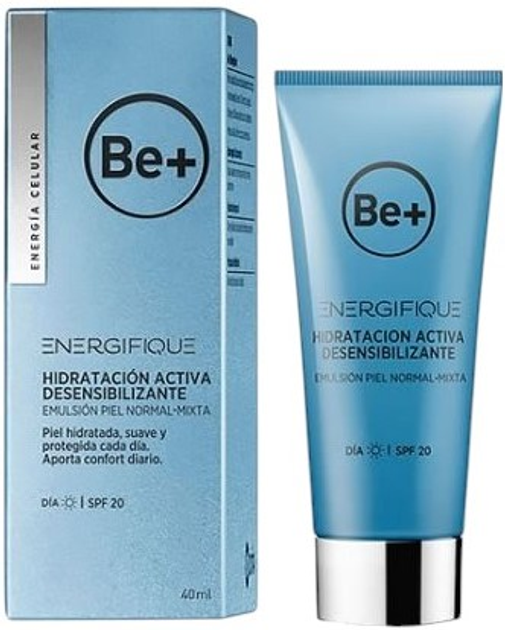 Емульсія для обличчя Be+ Energifique Desensitizing зволожувальна SPF 20 40 мл (8470001925282) - зображення 1