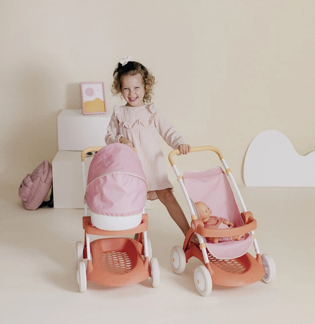 Wózek dla lalki Smoby Baby Nurse spacerowy 58 x 38 x 58 cm (7600254024) - obraz 3