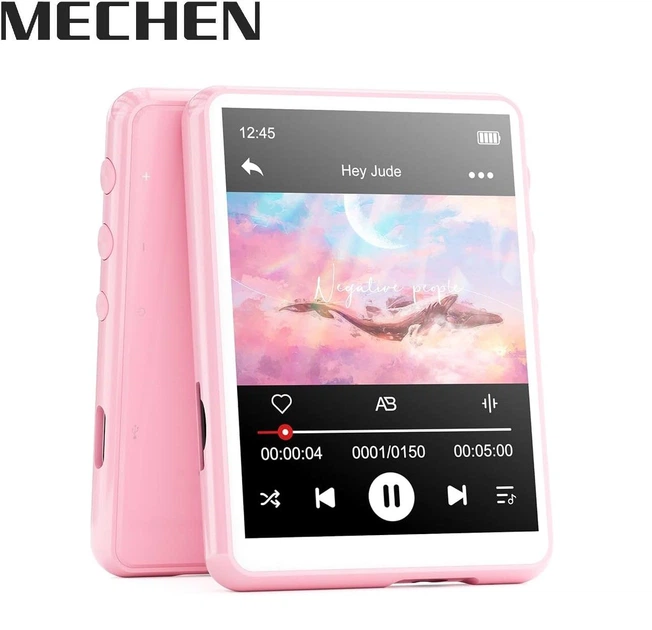 Hi-Fi MP3 плеер MECHEN M3 - 64GB, Bluetooth 5.3, сенсорный экран 2,4 дюйма, внешний динамик, FM,чехол, защитное стекло Pink - Фото 1 Hi-Fi MP3 плеер MECHEN M3 - 64GB, Bluetooth 5.3, сенсорный экран 2,4 дюйма, внешний динамик, FM,чехол, защитное стекло Pink - изображение 1