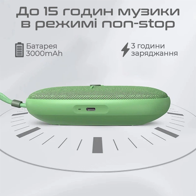 Портативная колонка HiFuture Ascendo 20W Green (ascendo.matchagreen) - Фото 3 Портативная колонка HiFuture Ascendo 20W Green (ascendo.matchagreen) - изображение 3