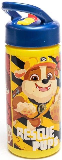 Пляшка дитяча спортивна Stor Sipper Paw Patrol Boy Rescue Pups 410 мл (Stor-81631) (8412497816316) - зображення 4