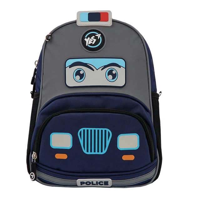 Рюкзак детский Yes Police 30.5x21.5x11 см 7 л синий (550026) - Фото 2 Рюкзак детский Yes Police 30.5x21.5x11 см 7 л синий (550026) - изображение 2