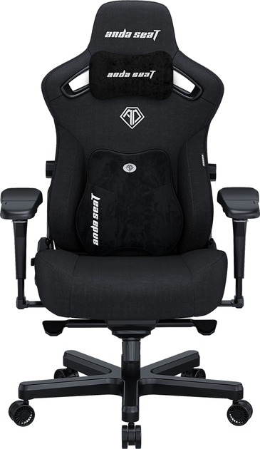Fotel gamingowy Anda Seat Kaiser 3 Pro Size XL Fabric Black (AD12YDC-XL-01-B-CF-B02F) - obraz 1