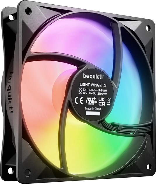 Wentylator be quiet! Light Wings LX 120mm PWM high-speed Black (BL123) - obraz 2