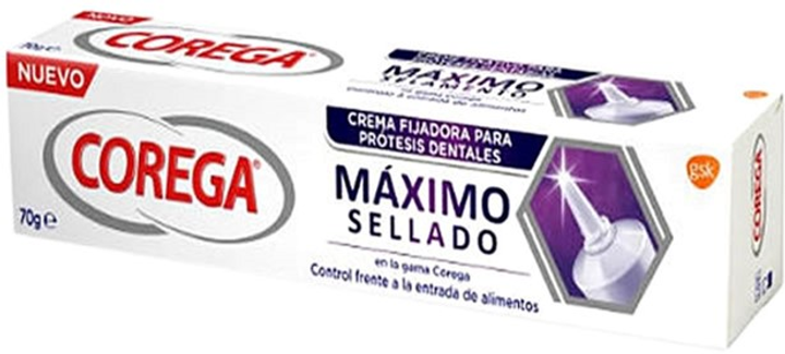 Крем для фіксації зубних протезів Corega Sealed Maximum 70 г (8431890098419) - зображення 1