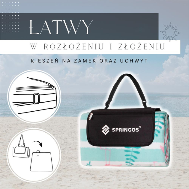 Килимок для пікніка Springos 200 х 200 см PM016 (5907719406022) - зображення 12