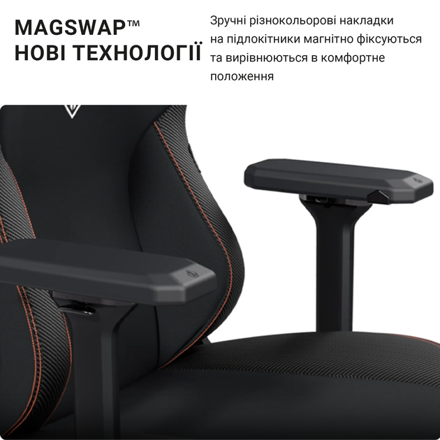 Кресло геймерское игровое Anda Seat Kaiser 3 Size L до 120 кг Grey
