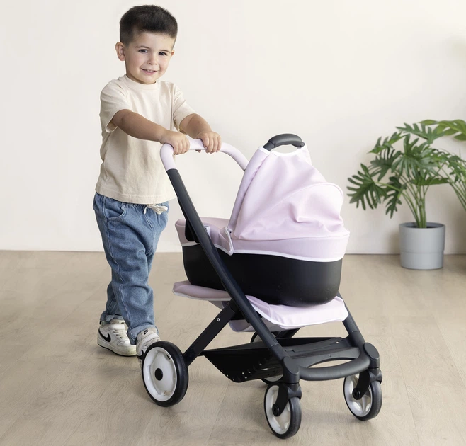 Коляска для ляльки Smoby Toys Maxi-Cosi 3 в 1 зі знімною люлькою Рожева перлина 54.5х38.5х64 см (7600253121) - зображення 3