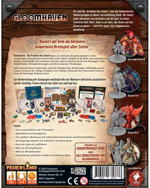 Настільна гра Pegasus Gloomhaven Lion's Claws (706949635777) - зображення 3