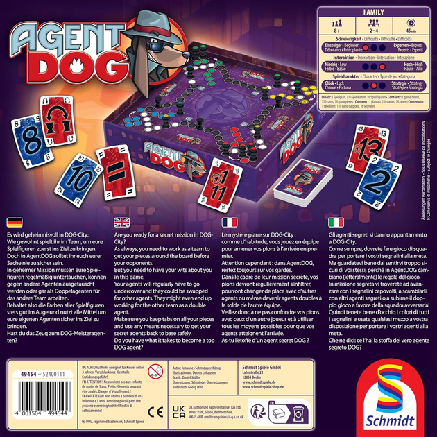 Gra planszowa Schmidt Spiele Agent Dog (4001504494544) - obraz 2