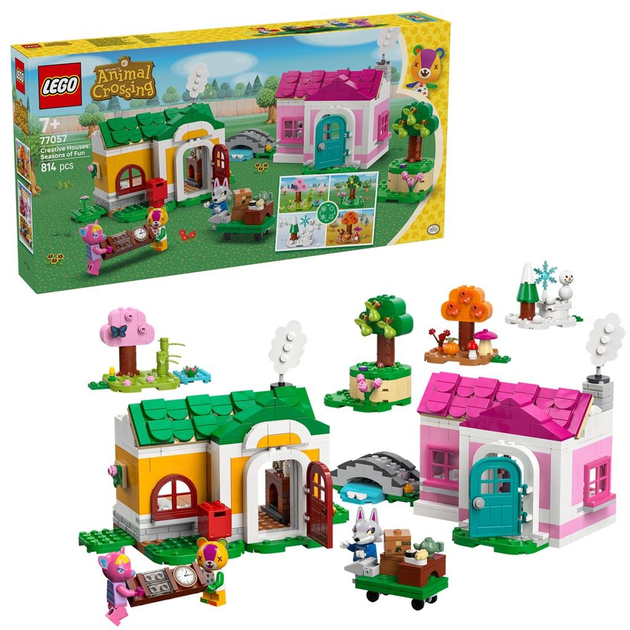 Zestaw klocków LEGO Animal Crossing Kreatywne domy: Pory zabawy 814 elementów 77057 (5702017815961) - obraz 2