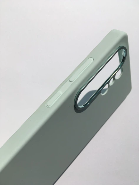 Чехол противоударный силиконовый Silicone Case для Samsung Galaxy S25 Ultra (S938) Mint - изображение 6