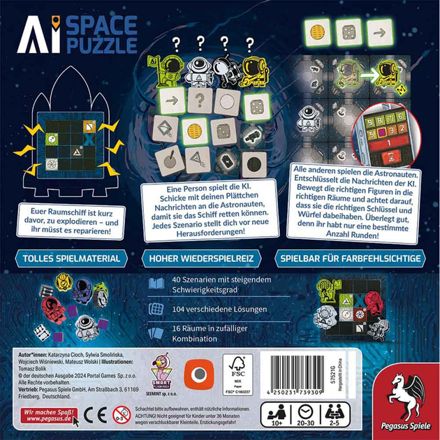 Настільна гра Pegasus AI Space Puzzle (4250231739309) - зображення 3
