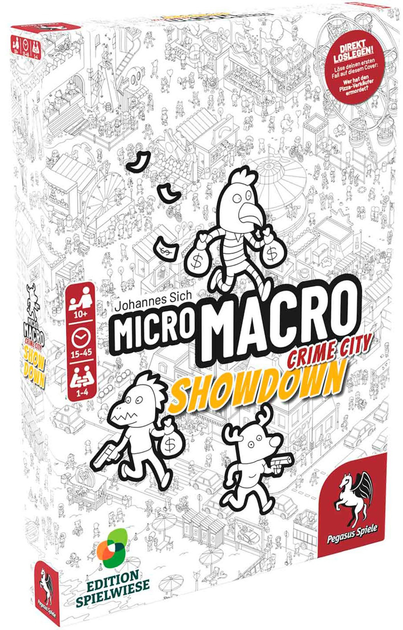 Детективна настільна гра Pegasus MicroMacro Crime City 4 Розбірки (4250231735851) - зображення 1