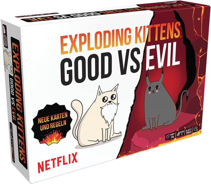 Gra karciana Asmodee Exploding Kittens Dobro kontra Zło (810083044712) - obraz 1
