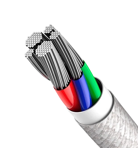 Кабель Baseus High Density Braided Type-C to Lightning PD 20W (1m) white - Фото 5 Кабель Baseus High Density Braided Type-C to Lightning PD 20W (1m) white - зображення 5