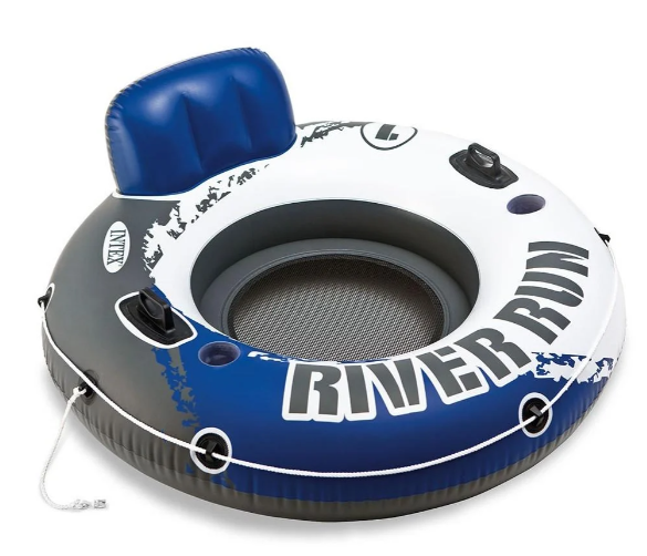 Надувне коло-крісло Intex 58825 "River Run 1", Ø135 см, зі спинкою, до 100 кг - зображення 3
