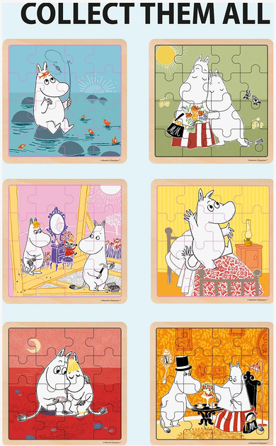 Дерев'яний пазл Barbo Toys Mumin 16 елементів (BAR7221) (5704976072218) - зображення 3
