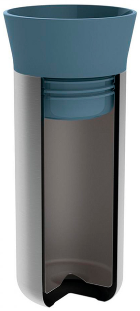 Kubek termiczny BergHOFF Leo z podwójnymi ściankami niebieski 0.33 l (5413821084275) - obraz 2