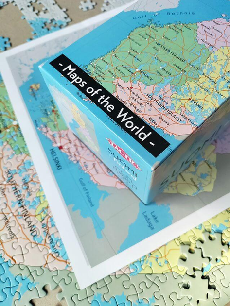 Puzzle Tactic Maps of the World Finlandia 1000 elementów (58840) (6416739588407) - obraz 2